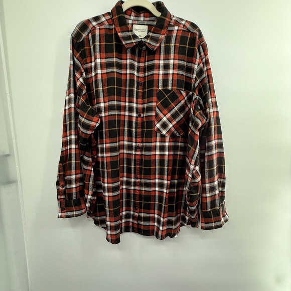 Abercrombie & Fitch Tops - Abercrombie & Fitch Soft‎ A&F Plaid Flannel Shirt XXL – Oversized Fall Layering